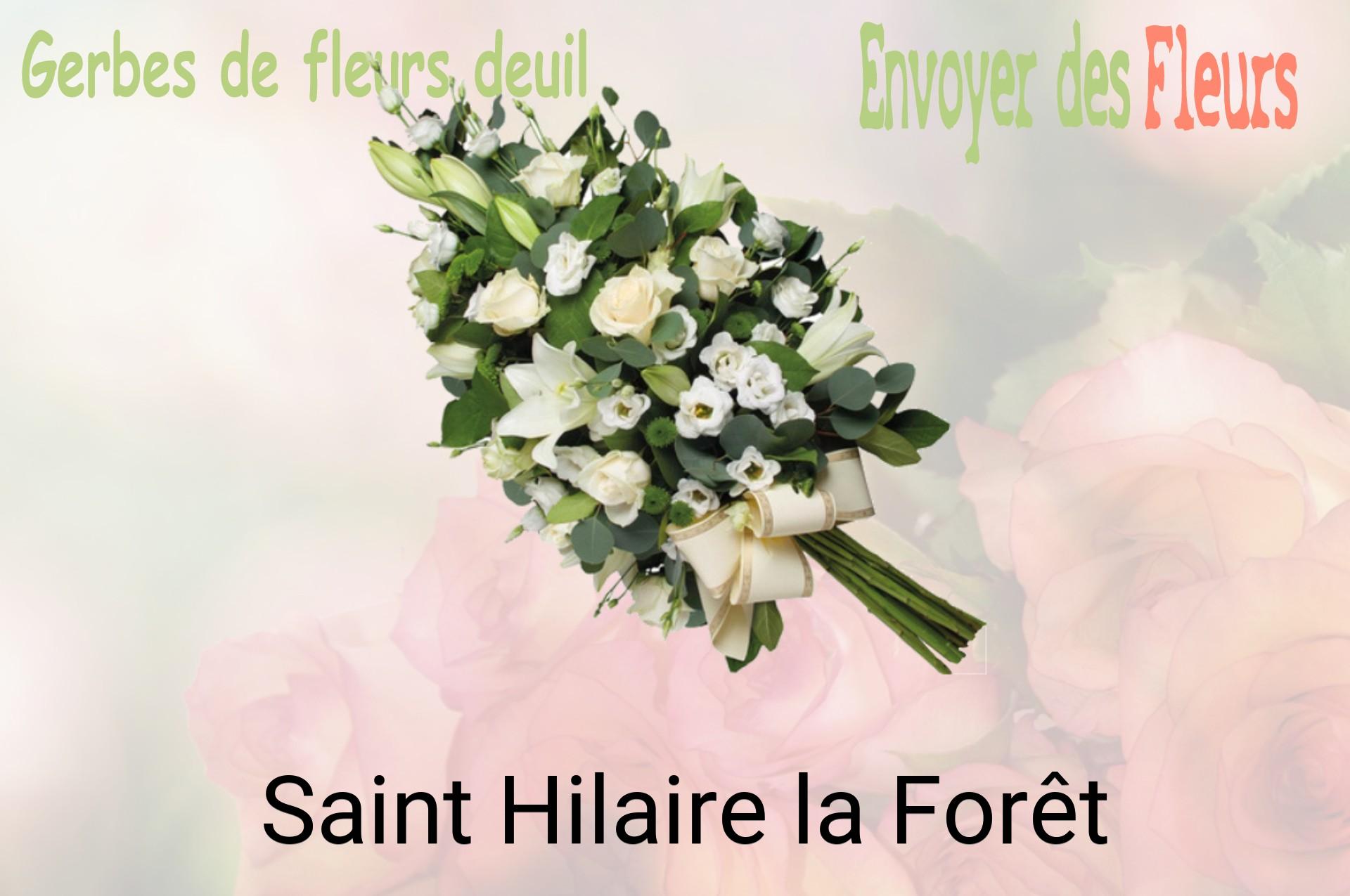 Gerbe de fleurs de deuil livrée à Saint-Hilaire-la-Forêt
